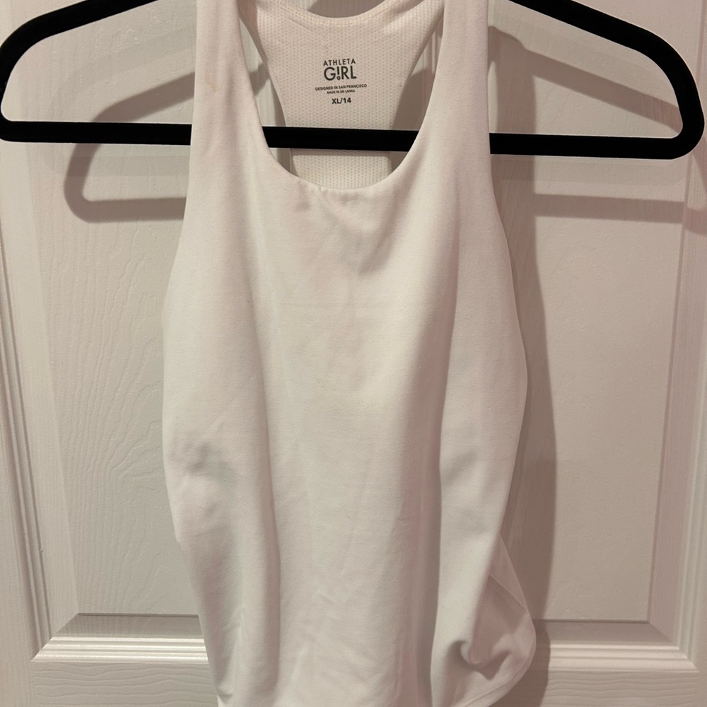 Athleta Classic White Tank Top